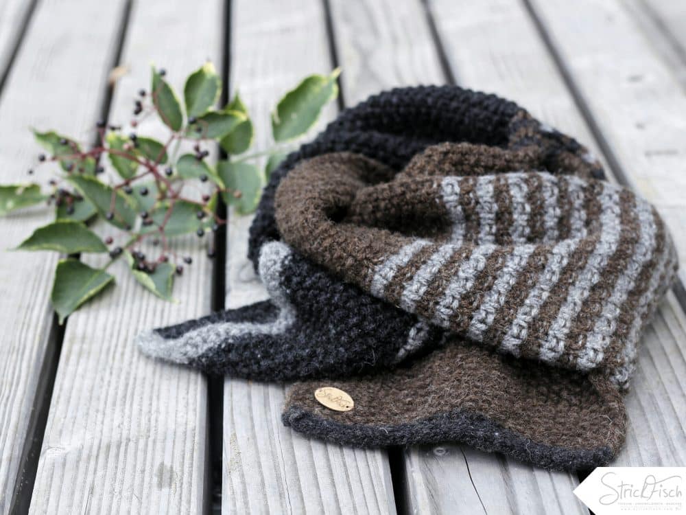 Herrenschal stricken / Schefers German Wool • StrickFisch Strickblog