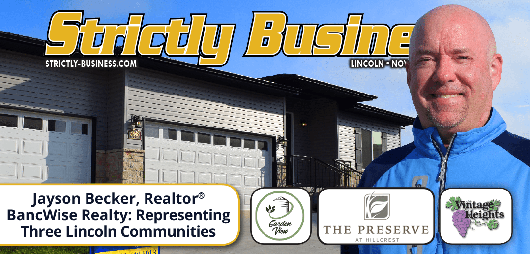 Jayson Becker Realtor with Bancwise Realty Representing Three Lincoln