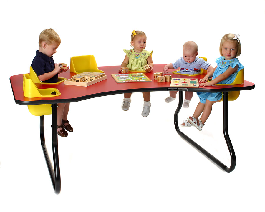Up to 75 OFF! 6 Seat Toddler Table, 27" High