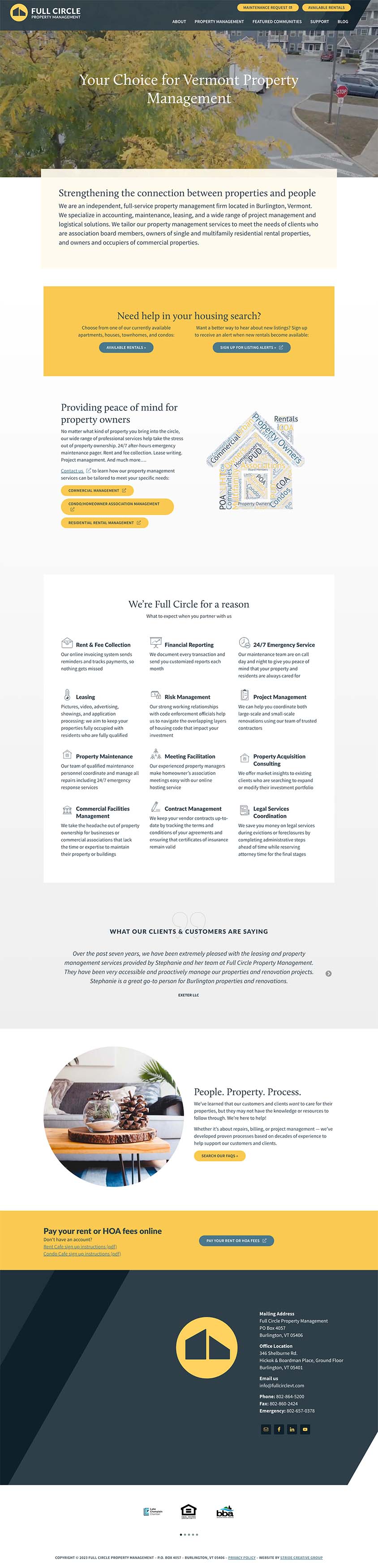 Full Circle Property Management Archives Stride Creative Group
