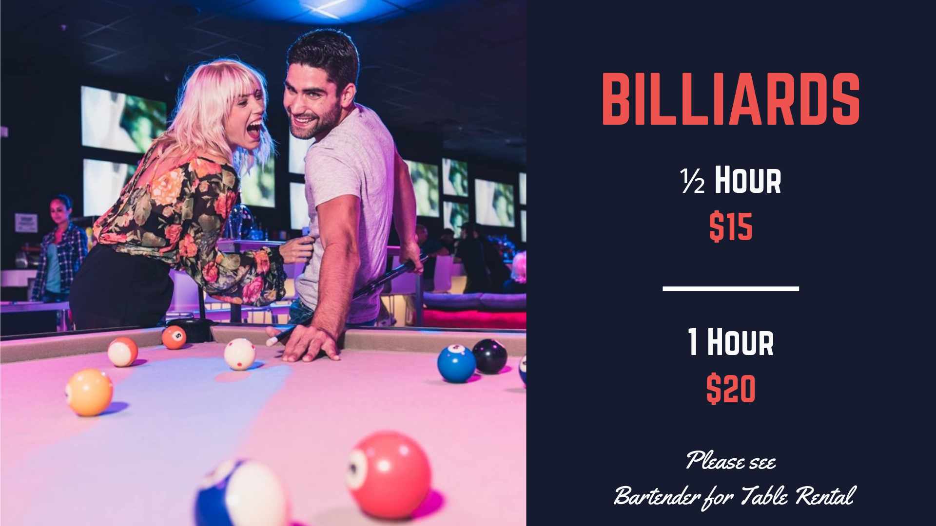 Billiard Pricing Strike 10 Bowling Strike 10 Bowling & Sports Lounge