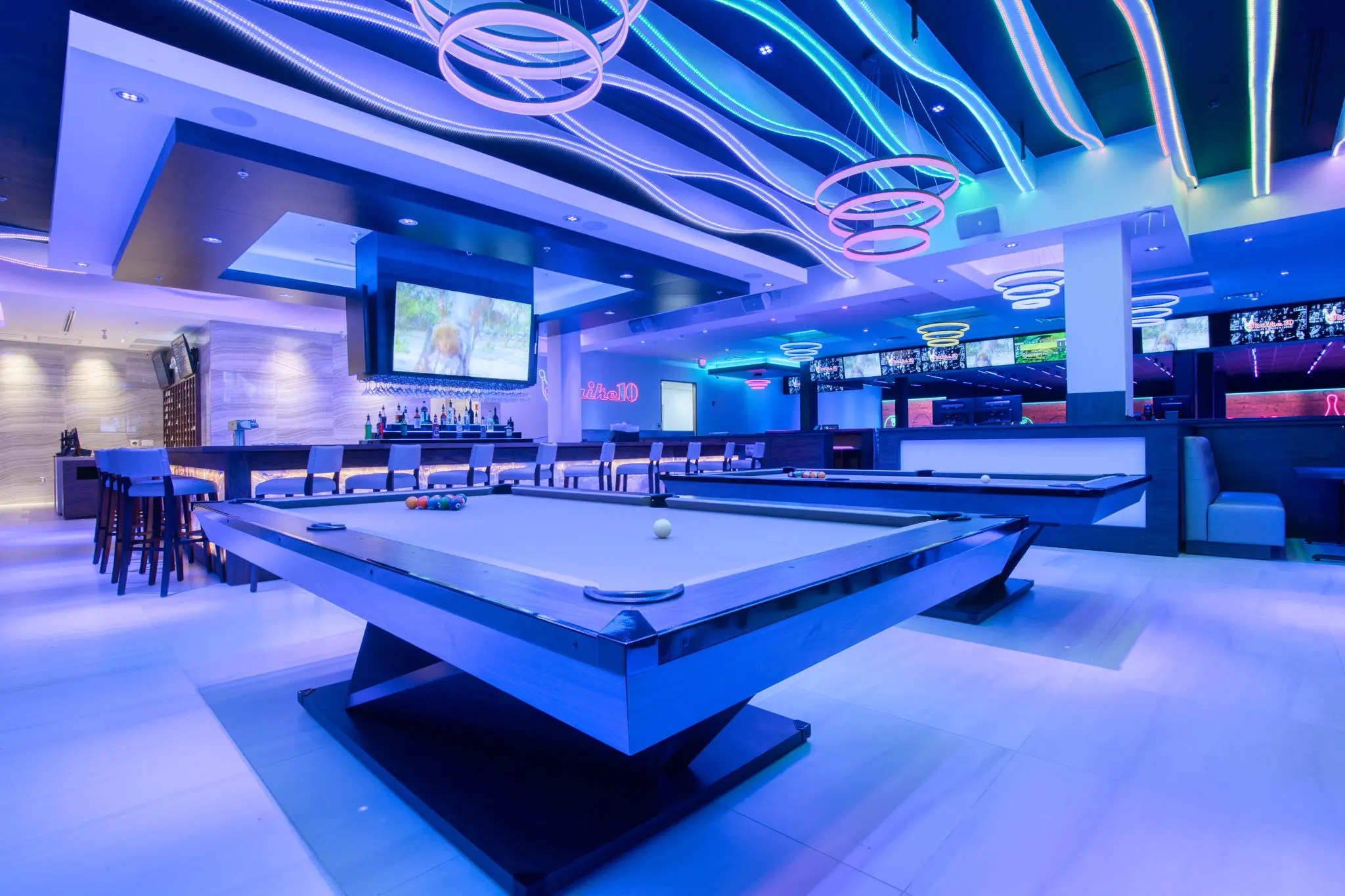 Interior Strike 10 Bowling & Sports Lounge