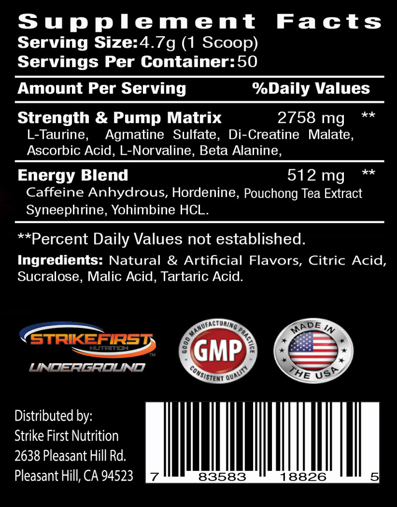 SINISTER™ The Most Wicked PreWorkout Supplement SFN