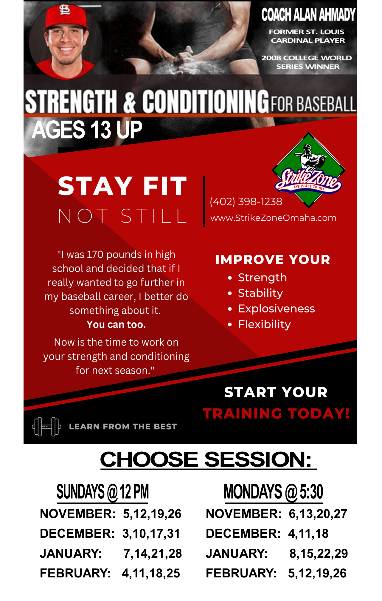 Strength & Conditioning The Strike Zone Omaha