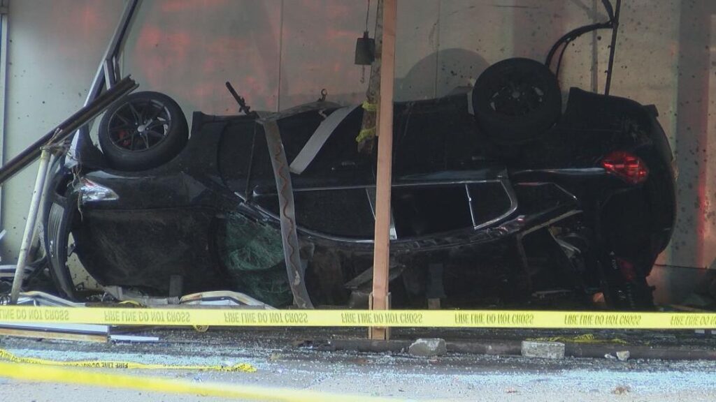 Vehicle Overturns Into Carwash Stringer News