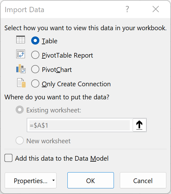 How to edit load options in Excel Power Query Stringfest Analytics