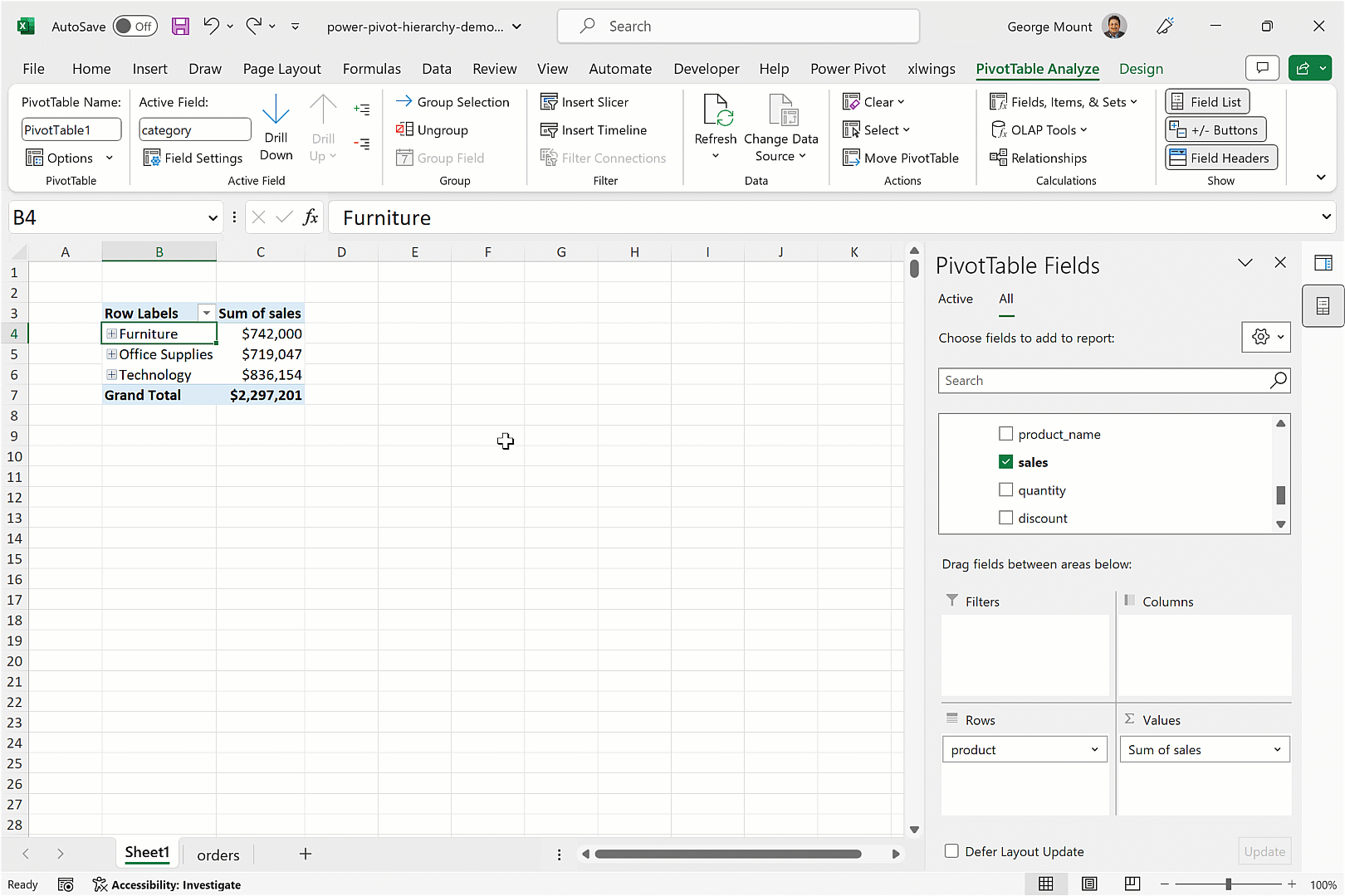 How to create a hierarchy in Excel Power Pivot Stringfest Analytics
