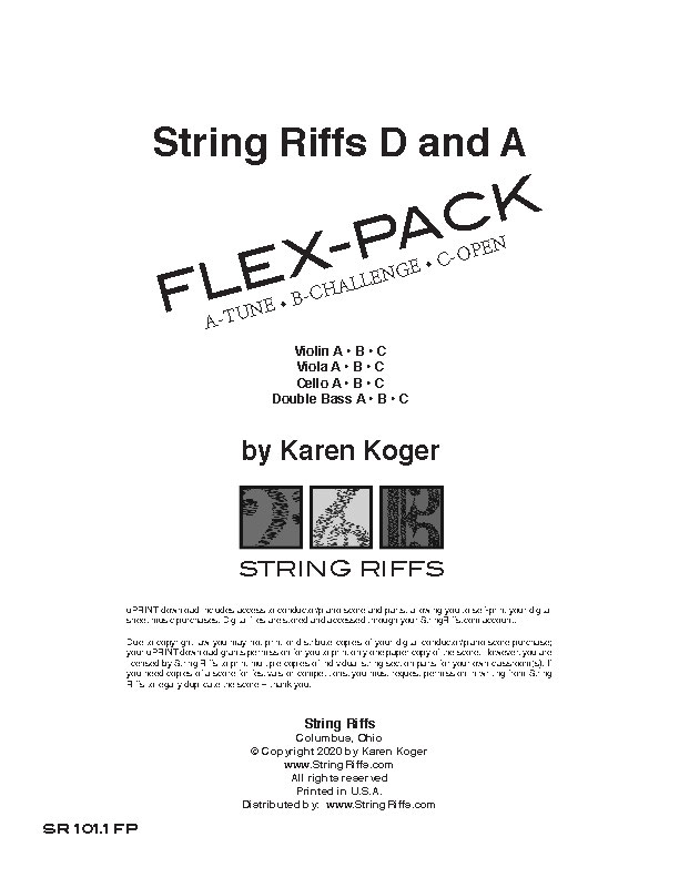 String Riffs D and A FlexPack String Riffs