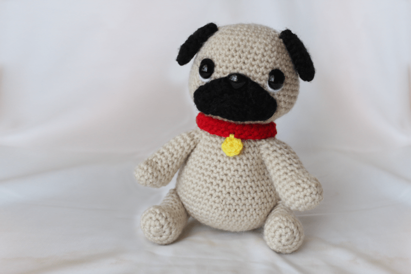 Pug Dog Amigurumi Free Crochet Pattern StringyDingDing