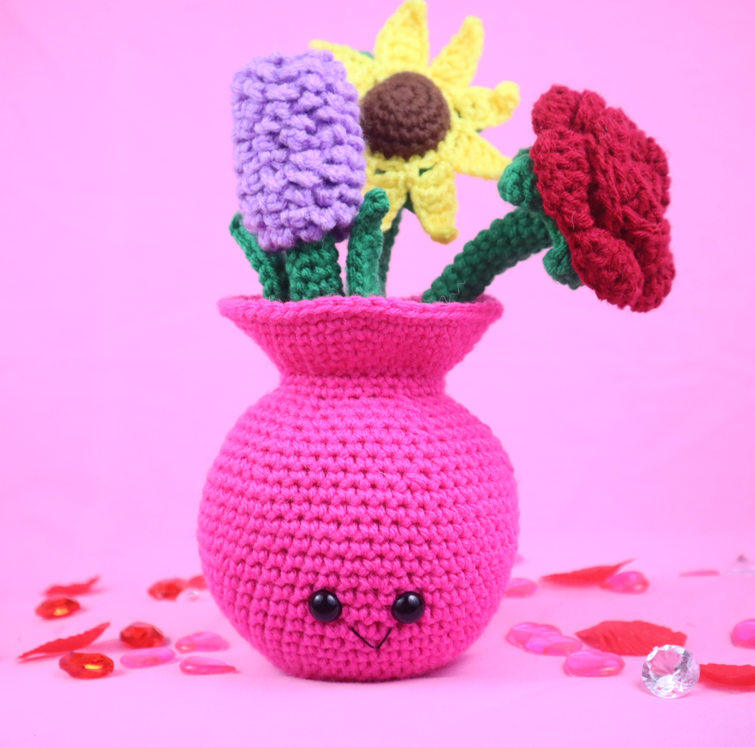 Flower Vase Amigurumi PDF StringyDingDing