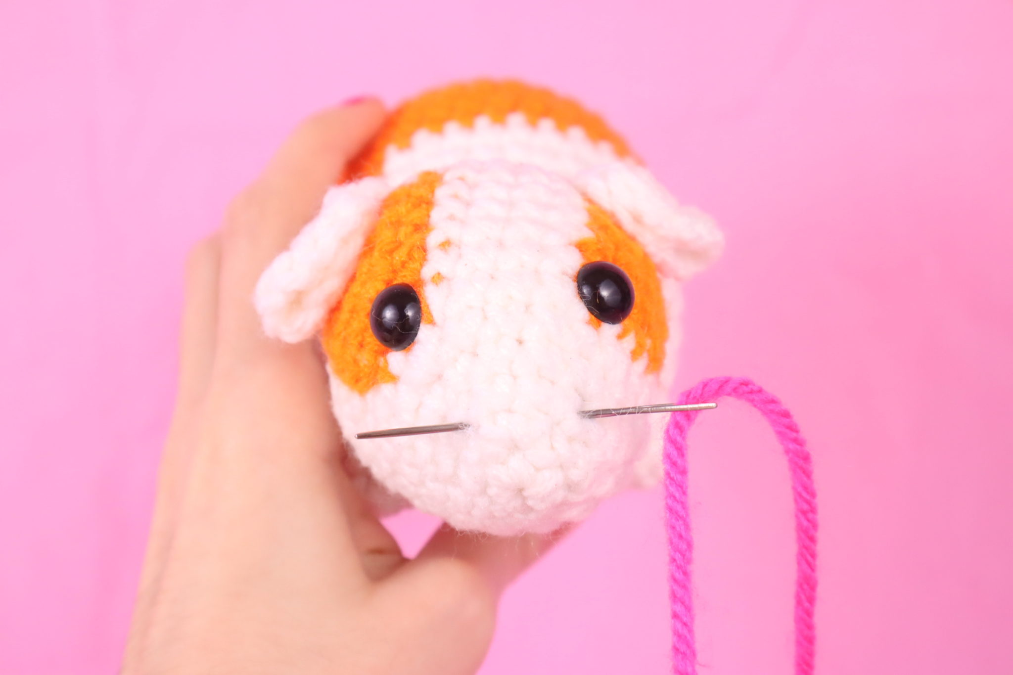 Guinea Pig Amigurumi Free Crochet Pattern StringyDingDing