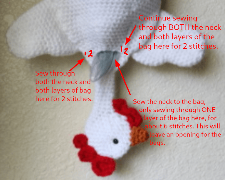 Chicken Bag Holder Free Crochet Pattern StringyDingDing