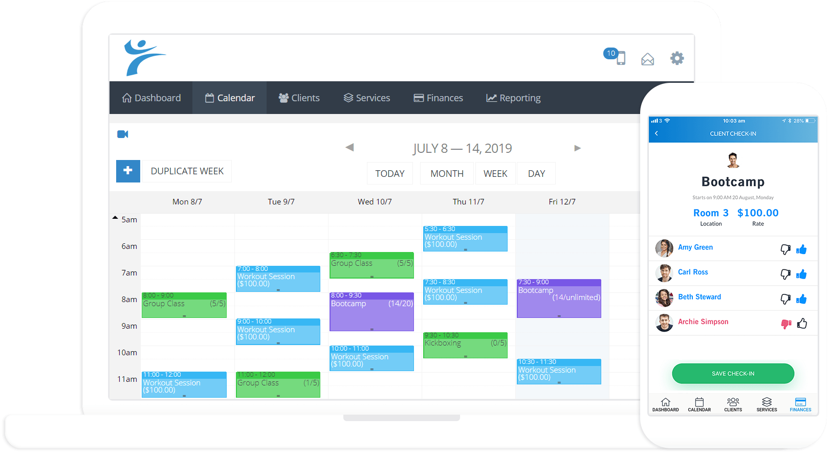 Stripe Partners PTminder