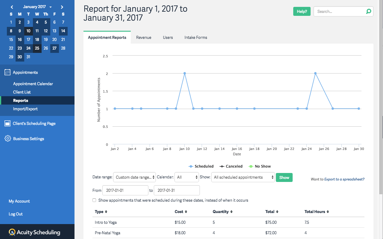 Stripe Partners Acuity Scheduling