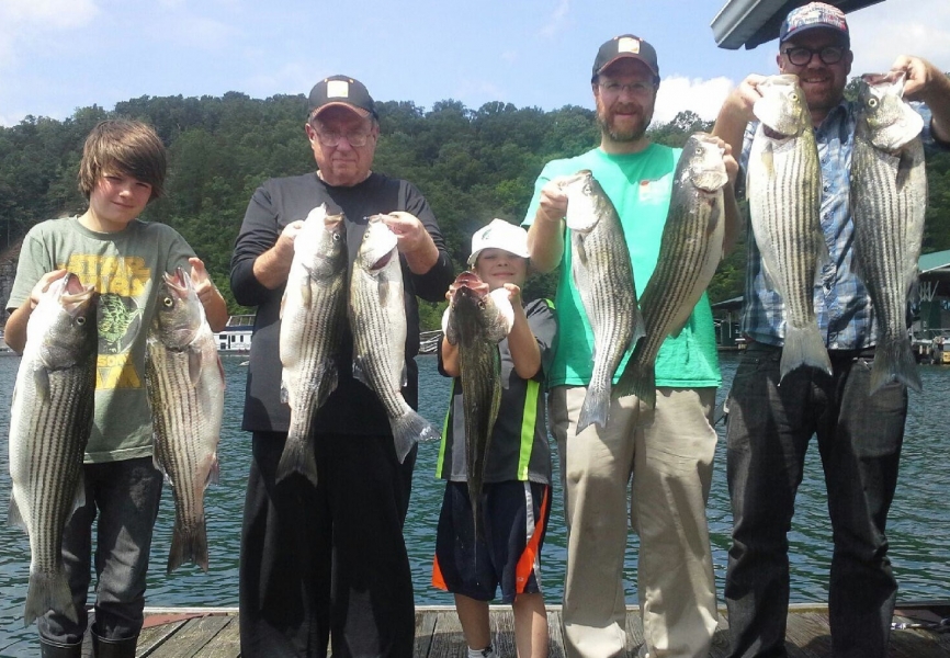 Clinch River Lake in East Tennessee StriperFun Guide Service