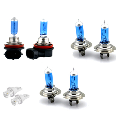H7 H7 H11 100w SUPERWHITE XENON UPGRADE HID Headlight Bulbs SET 12v