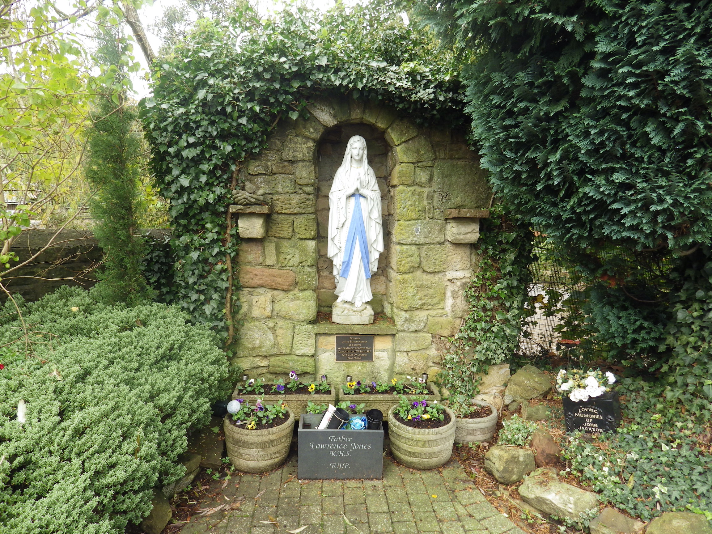 Our Lady of Lourdes Grotto St Robert of Newminster, Morpeth
