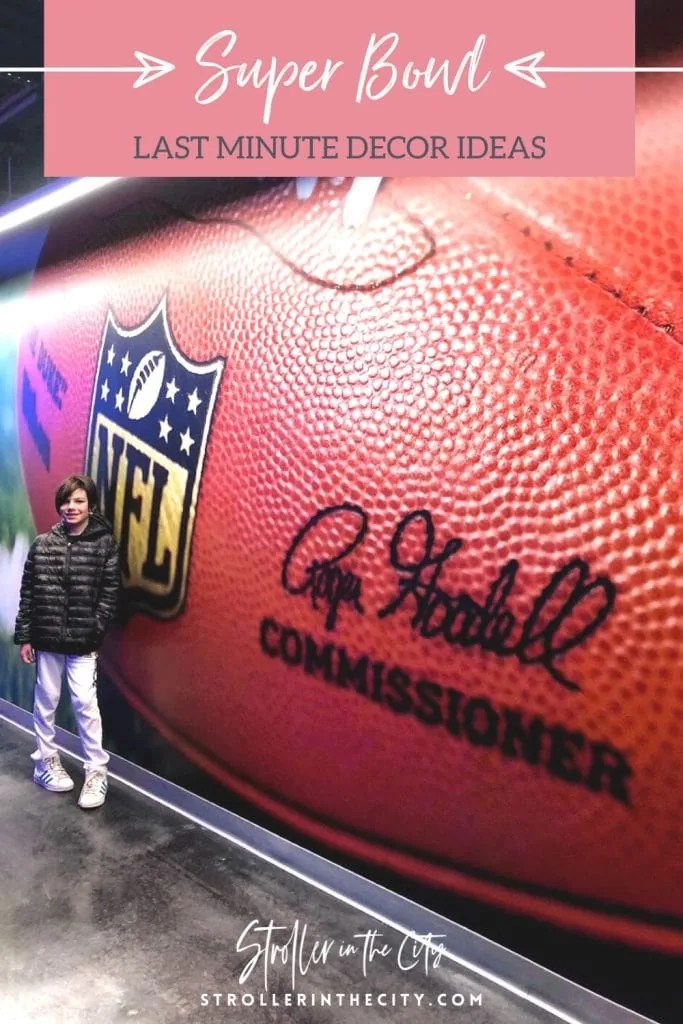 Super Bowl Decor Arriving in Time for the Game Stroller in the City