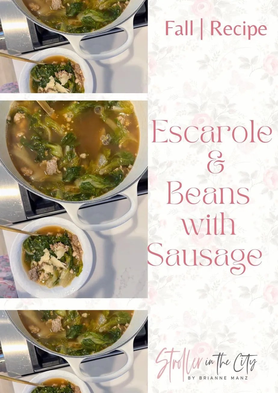 Escarole and Bean Soup with Italian Sausage Stroller in the City
