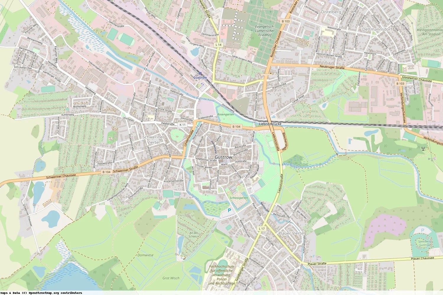 Ist aktuell Stromausfall in Güstrow? Stromausfallkarte