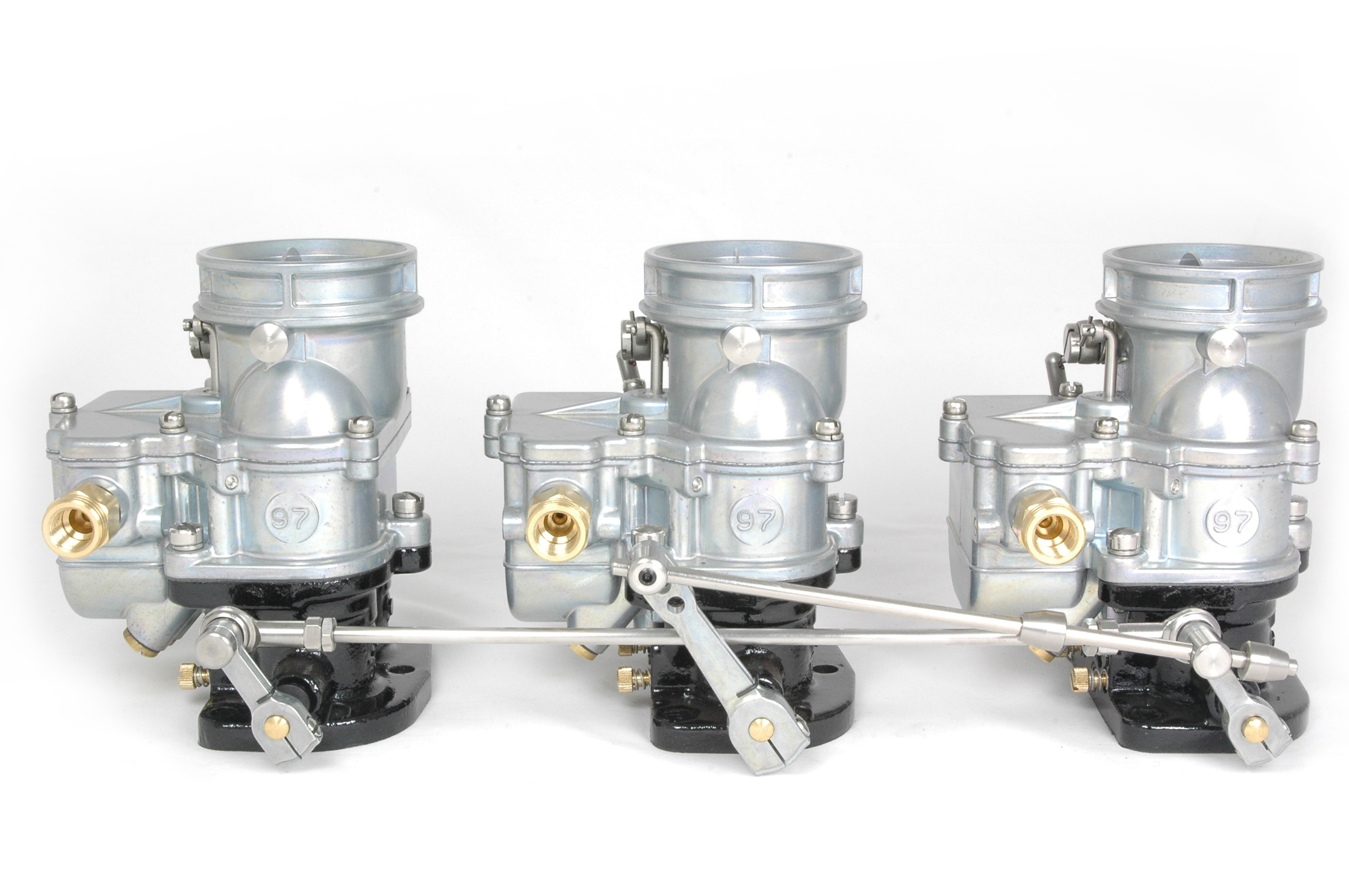 TwoStep 3×2 Progressive Linkage. 49/16in carb spacing Stromberg