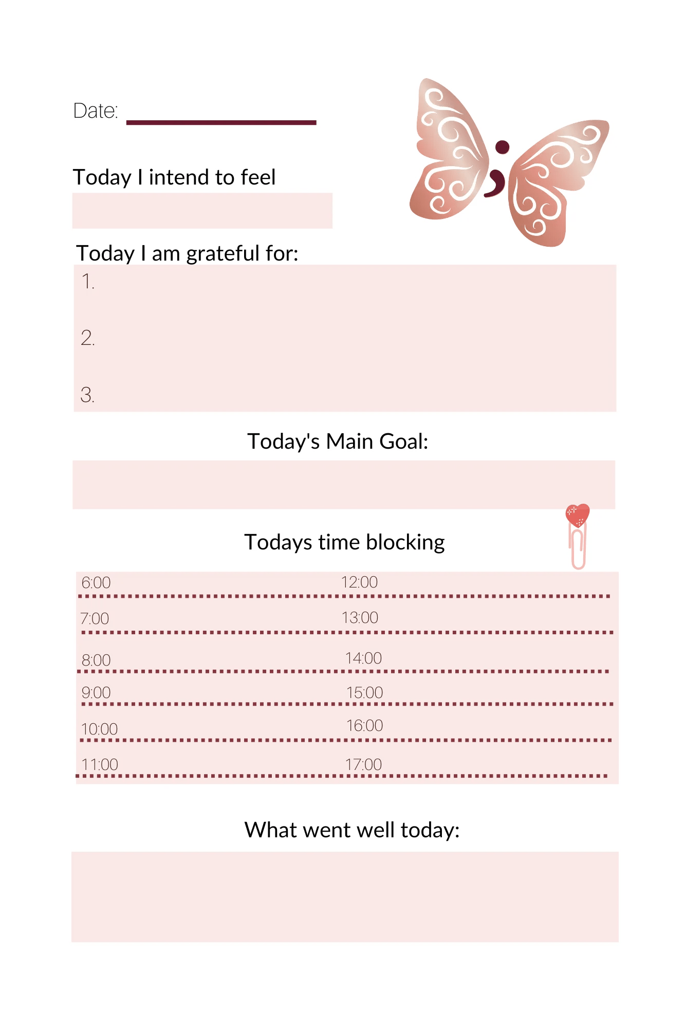 Daily Planner Stronger Than Your Mind