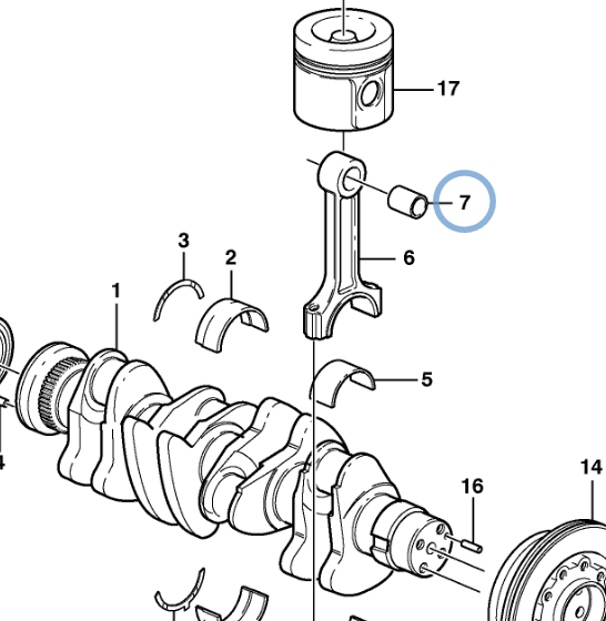 20523284 PISTON PIN BUSHING Strong Machines