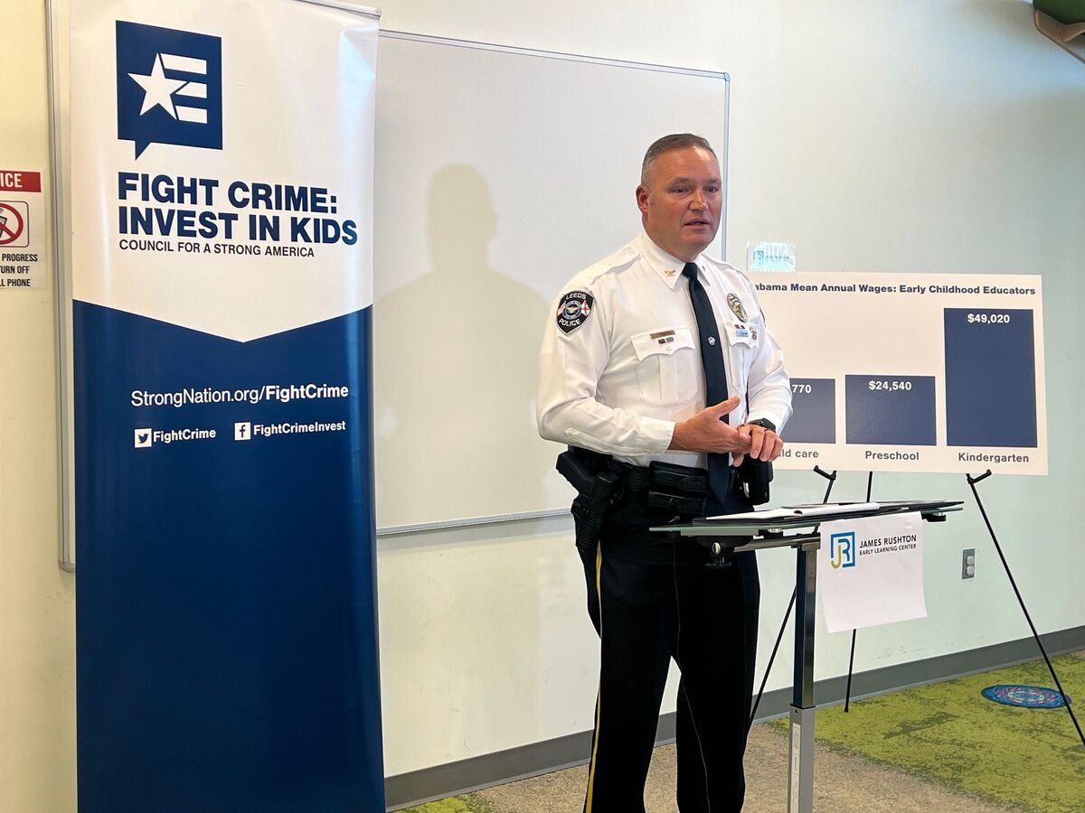 Alabama Law Enforcement Leaders Talk With Child Care Providers and Read