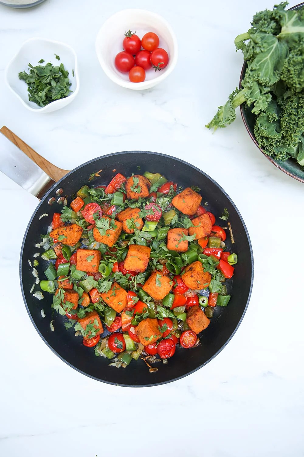 Garlic Roasted Sweet Potato Hash Strong Roots