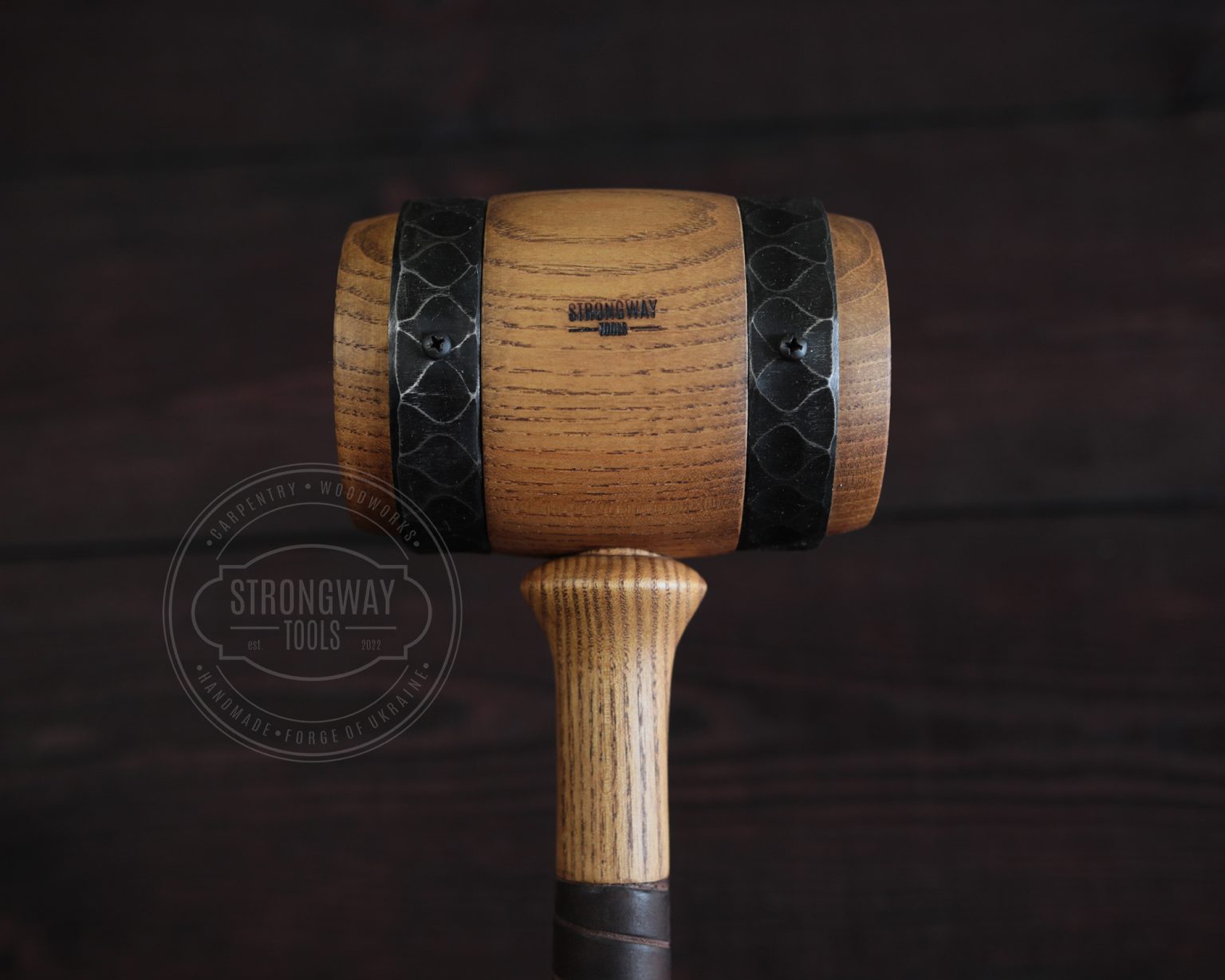 Large Steel Hooped Wooden Mallet (hammer) > STRONGWAY TOOLS, L.L.C.