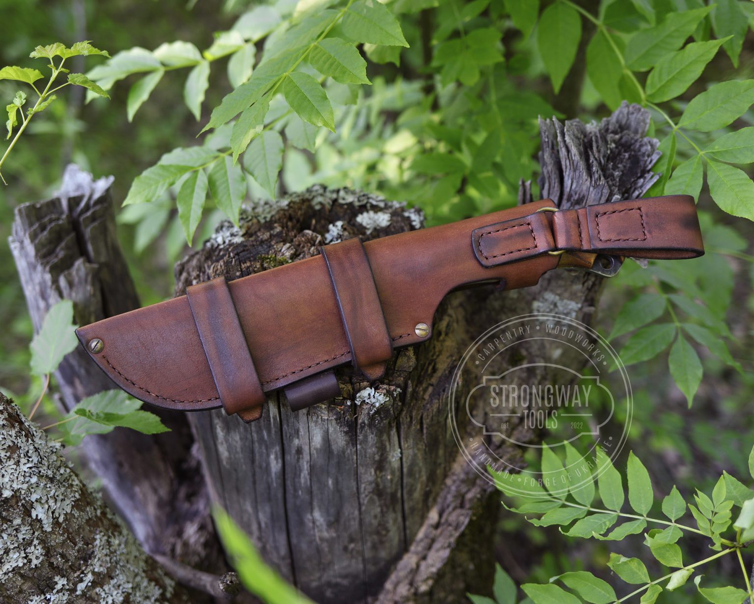 Bushcraft Knife 3 with MOLLE System on Sheath > STRONGWAY TOOLS, L.L.C.