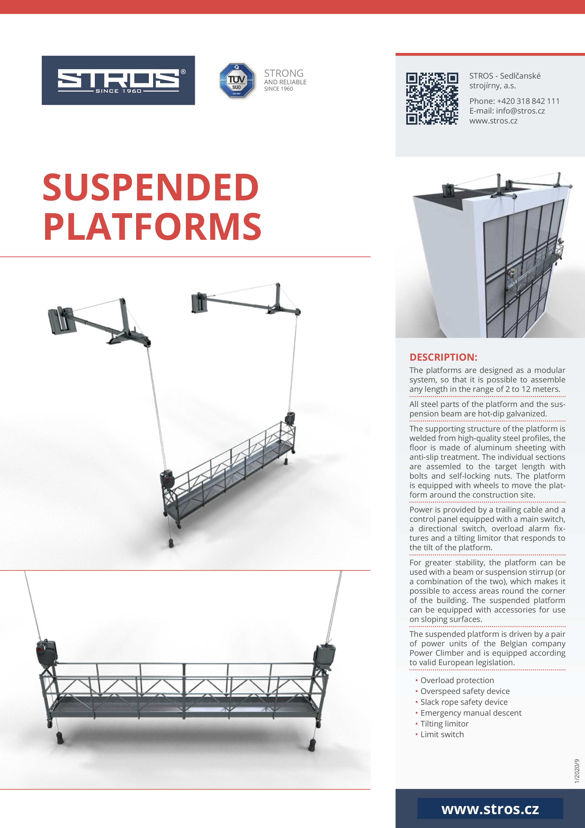 Suspended Working Platform — Hanging Platform Access Equipment in Dubai UAE