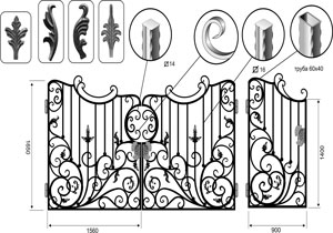 Чертежи изделий холодной ковки