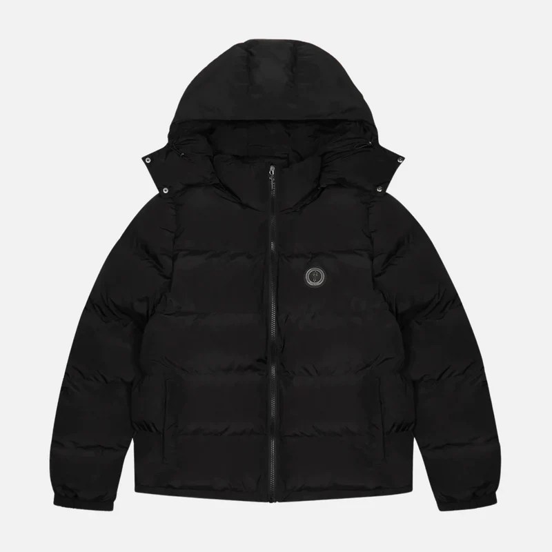 Trapstar Irongate Detachable Hooded Puffer Jacket Blackout Edition