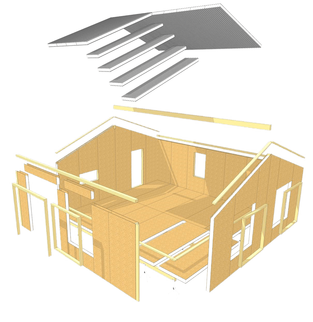 SPA Kits Insulated Roof Panels Structural Insulated Panels EPS Panels
