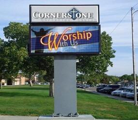 LED digital message sign