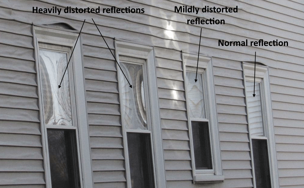Collapsed glass a subset of a failed window seal Structure Tech Home
