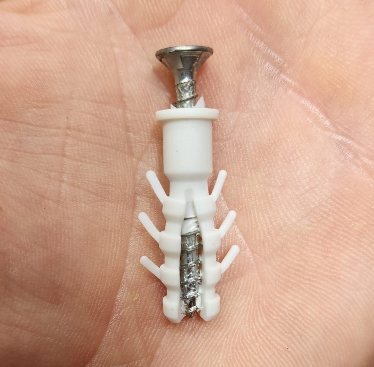 Hollow Wall Anchors (because screws in drywall are useless) Structure Tech Home Inspections