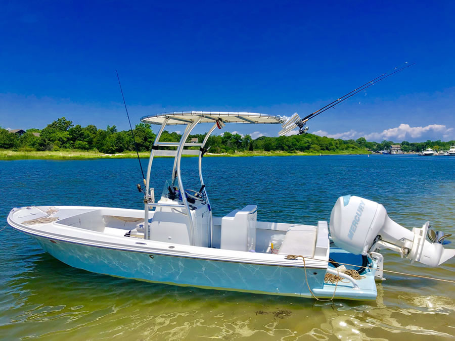 1980 Mako Angler with SG300 TTop Review Stryker TTops