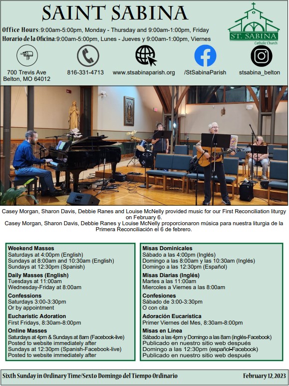 Bulletin St. Sabina Parish