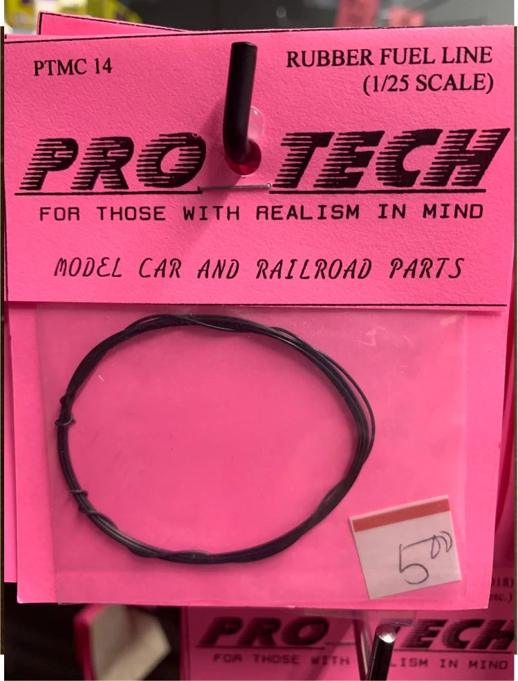 Rubber Fuel Line (1/25 scale) (Black) (3 ft.) STSDecals