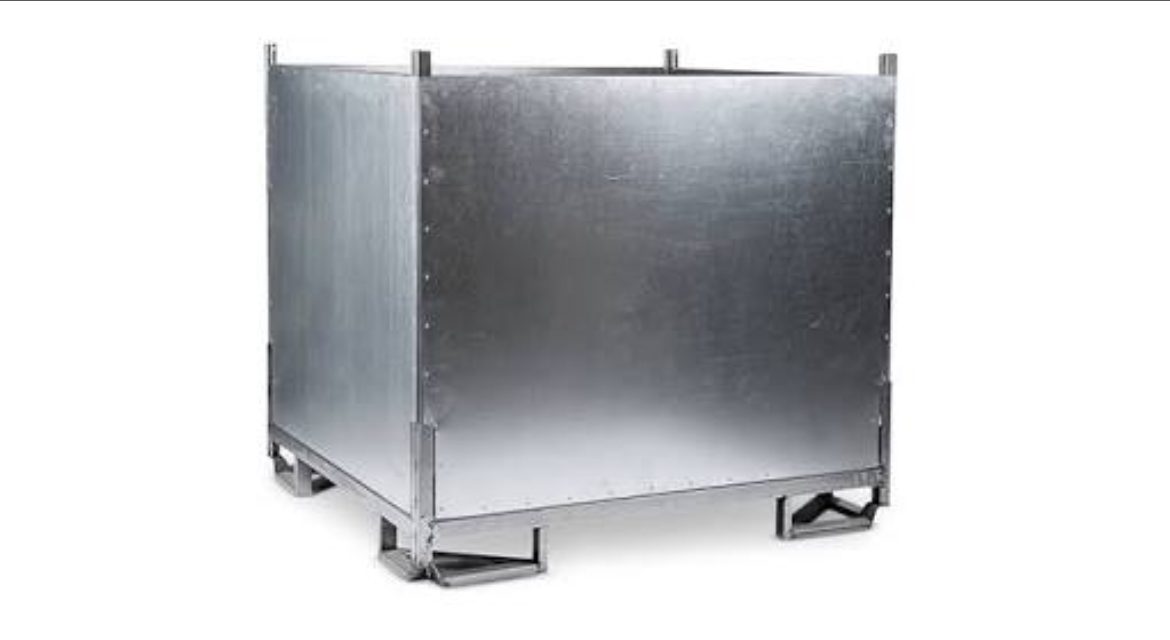 Heavy Duty Metal Storage Bins 4 Steel