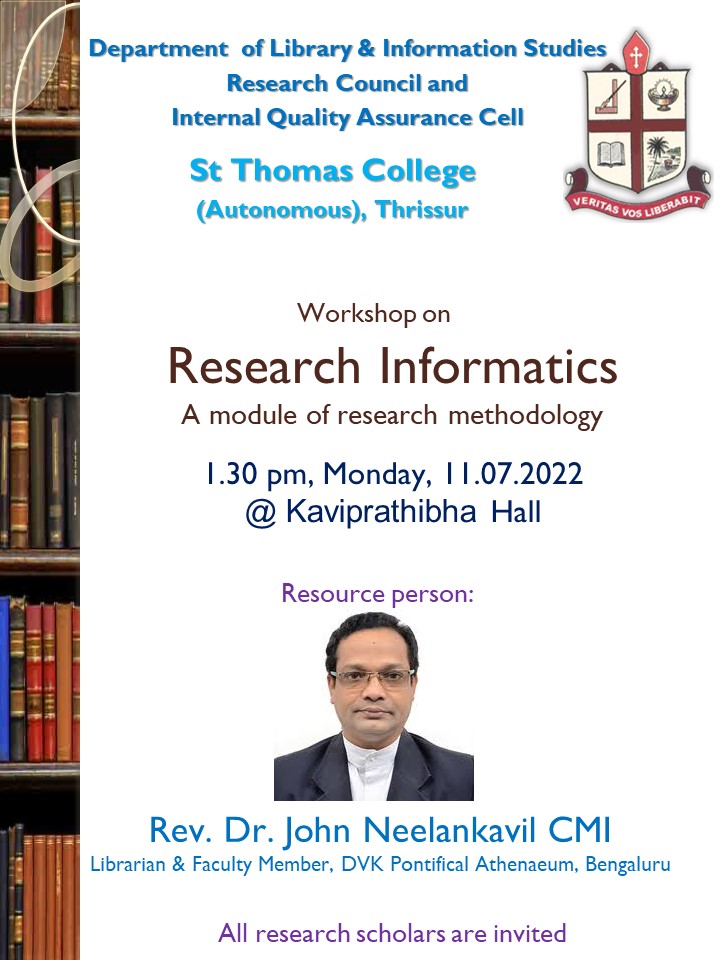 on Research InformaticsA module of Research Methodology St