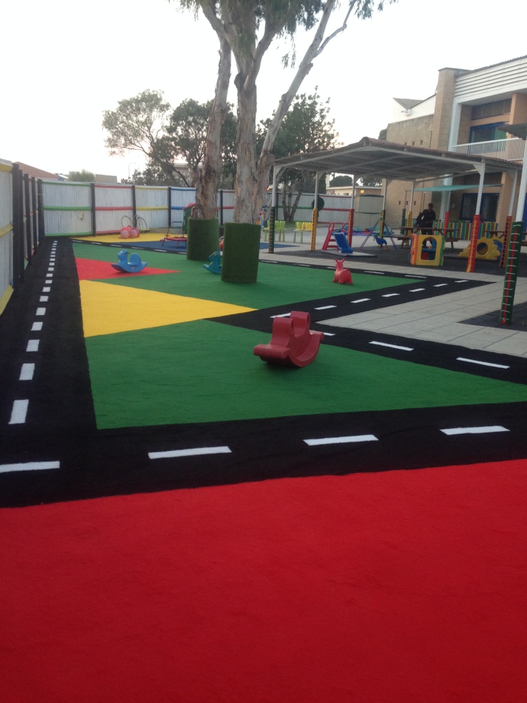 Playground safety surfaces STT Swings