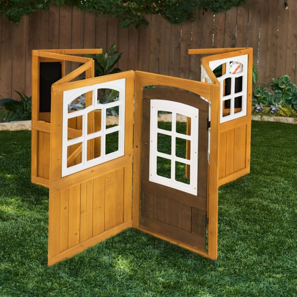 Garden View Outdoor Playhouse STT Swings