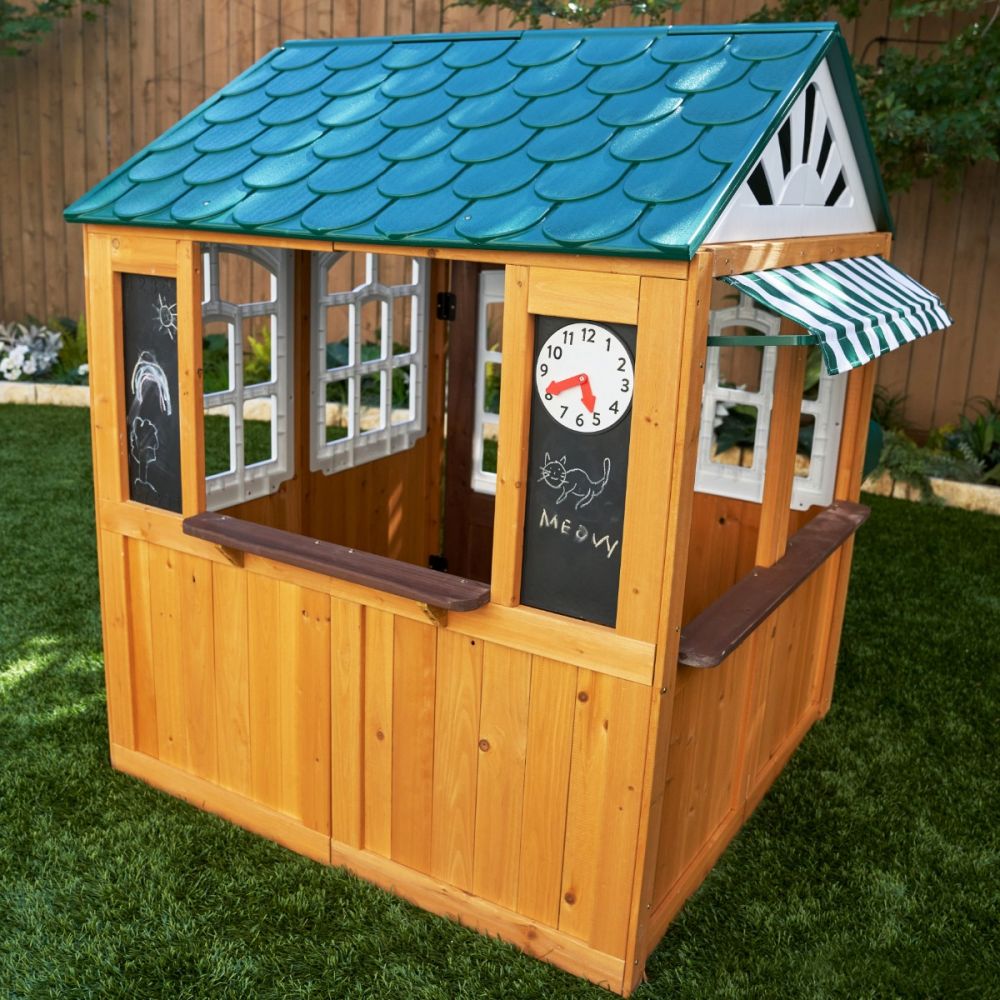 Garden View Outdoor Playhouse STT Swings