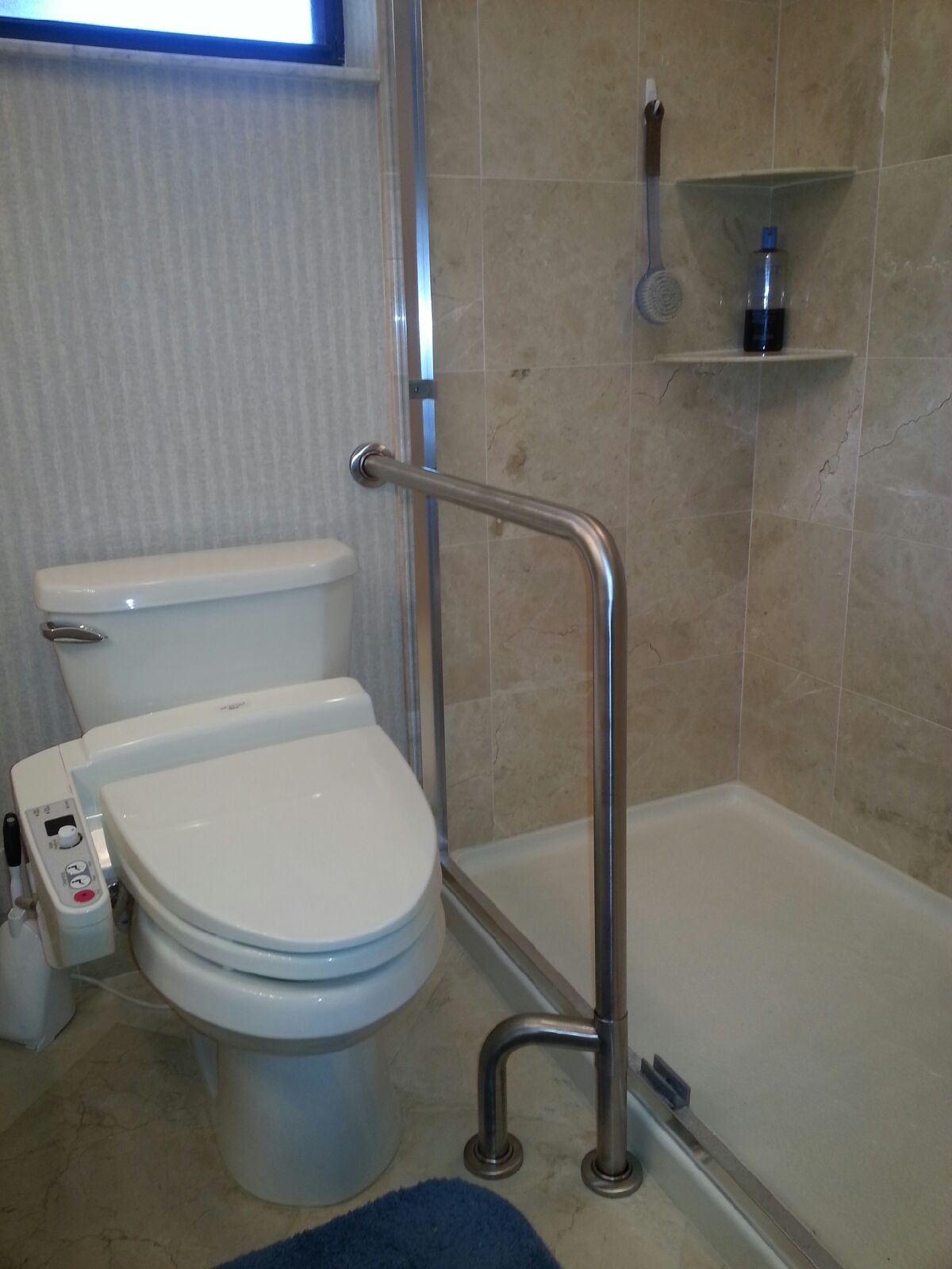 Wall to Floor Grab Bar Treasure Coast Grab Bar Specialists