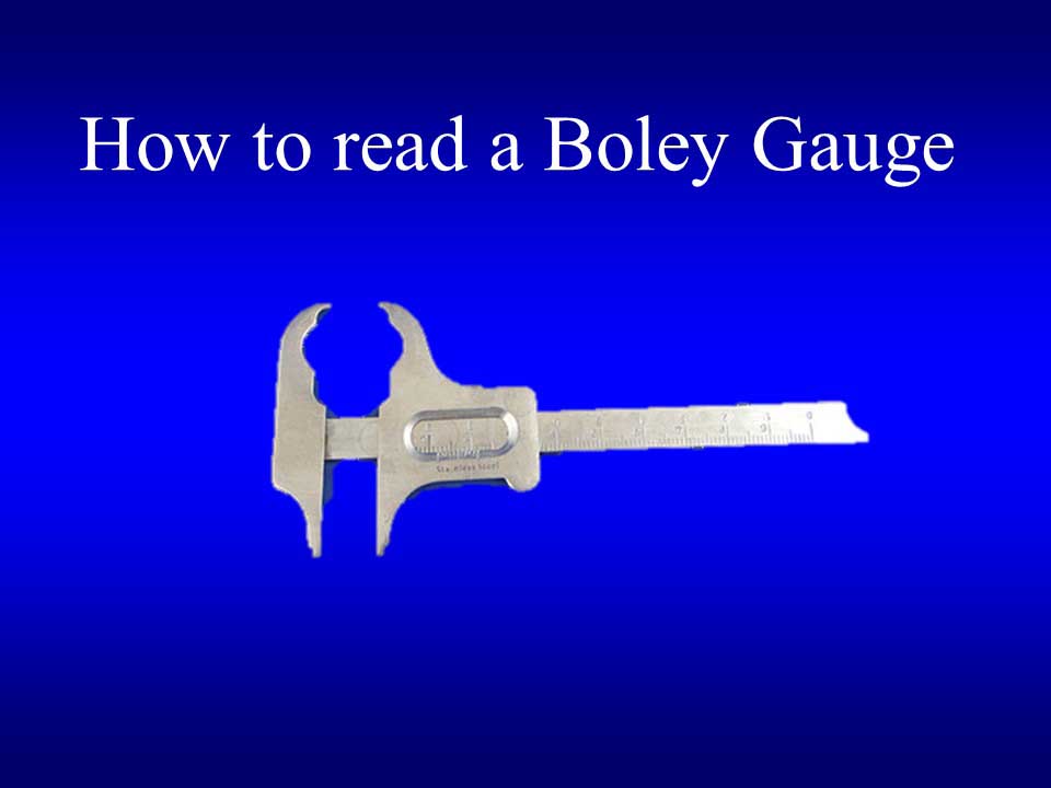 Using a Boley Gauge Stuart OrtonJones