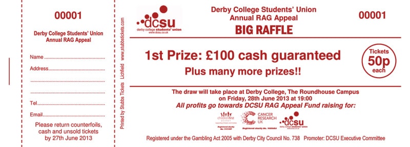 Vista Print Raffle Tickets Arts Arts