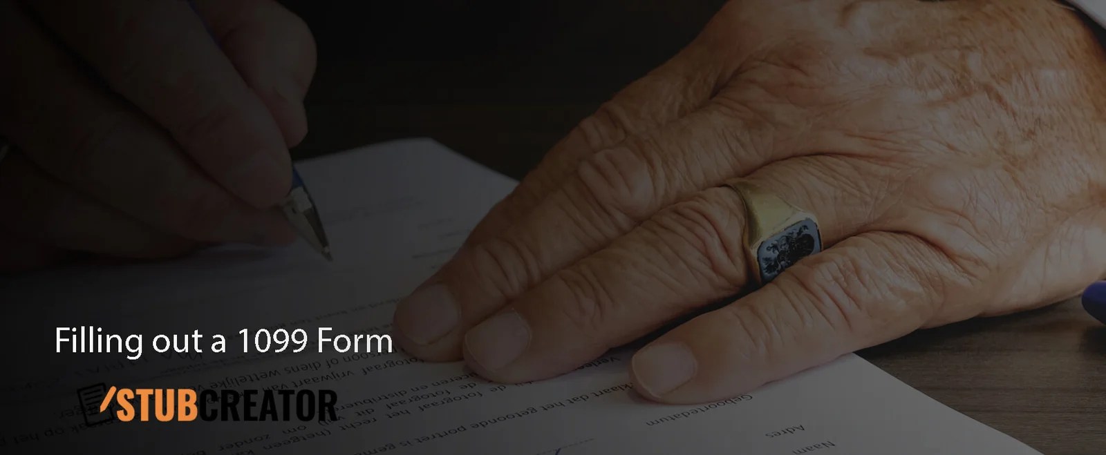 Filling out a 1099 Form